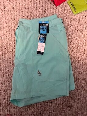 Hook & Tackle Men's Mint Green Performance Shorts